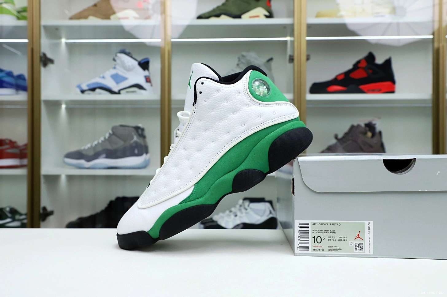 1st Kicks Shoes Kimikick GREEN” “LUCKY JORDAN Popular 13 2028 AIR DB6537- 1113